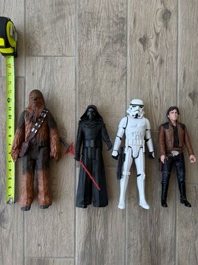 Hasbro Star Wars Hero Action Figures Set of Four, Bendable,  Approx 12” Tall